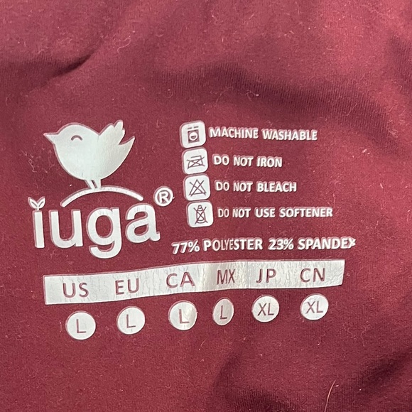 Luga Large. Maroon color. Leggings. - Picture 2 of 2